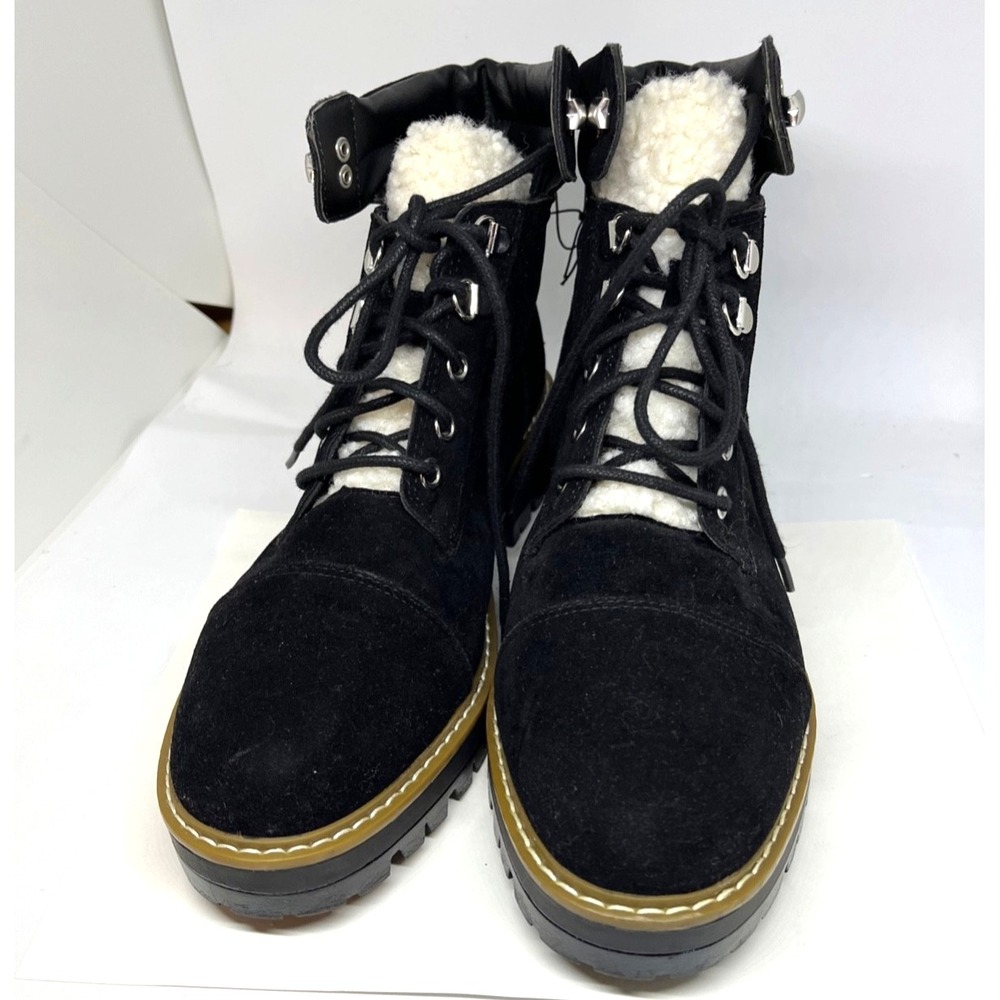Time & Tru Black Suede, Fleece HIKER Woman's Sz 9 Boots